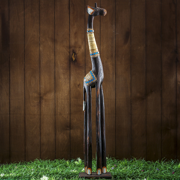 Сувенир дерево "Жираф тёмный" 19х12х100 см