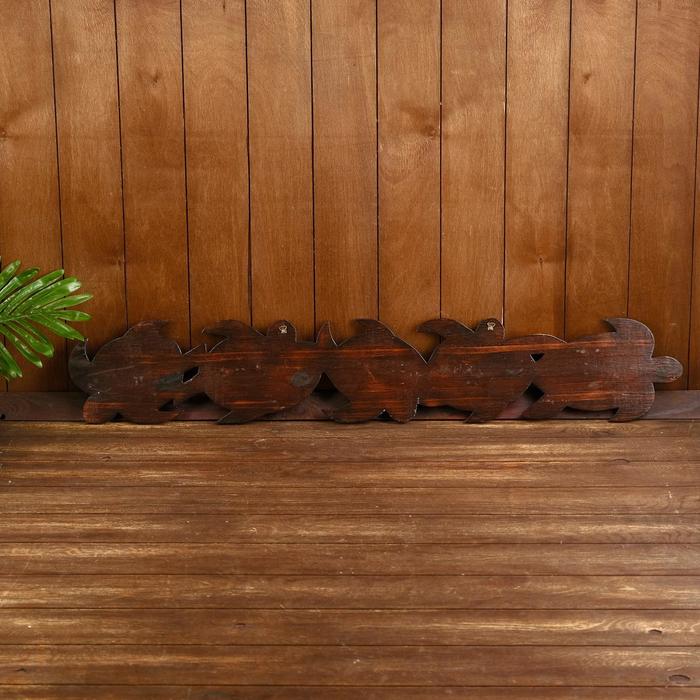 Панно настенное "Черепашки бежевые" 17х1,5х100 см