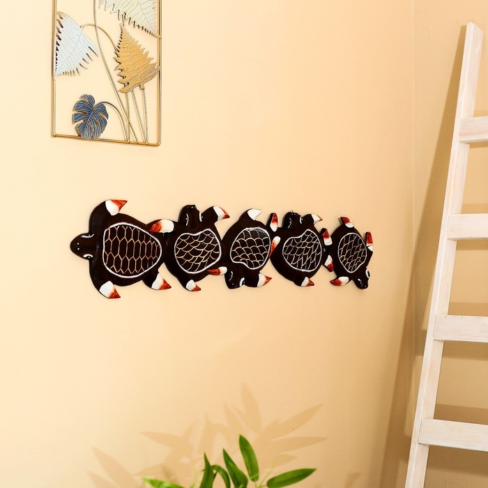 Панно настенное "Черепашки" 17х1,5х100 см