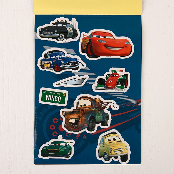 Набор для творчества с наклейкам "Чемпион!", Тачки