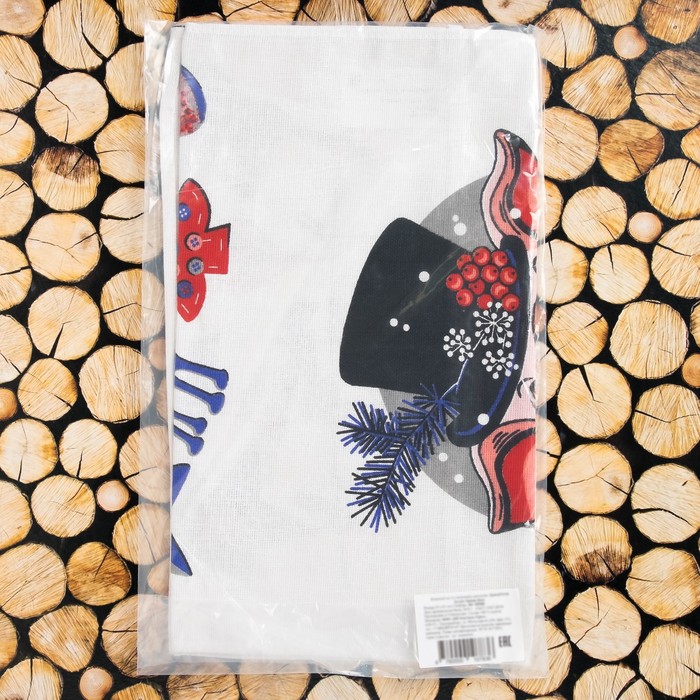 Комплект полотенец для кухни Spany 35x61 2шт, рогожка, хл.100%, Хрюнь Босс