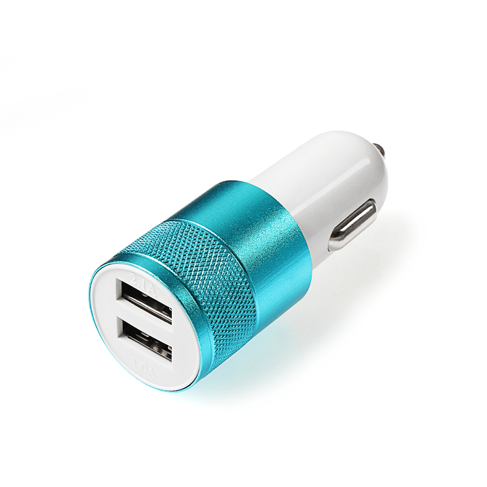 Автомобильное зарядное устройство Luazon, 2 USB, 1А, микс