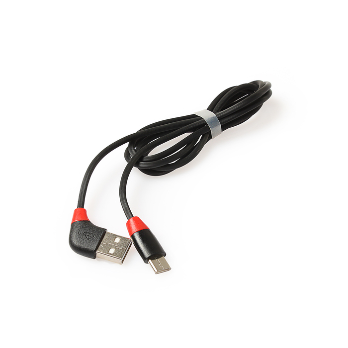 Провод для зарядки и передачи данных Luazon, Type C, силикон, 1м, наклонный разъём, микс