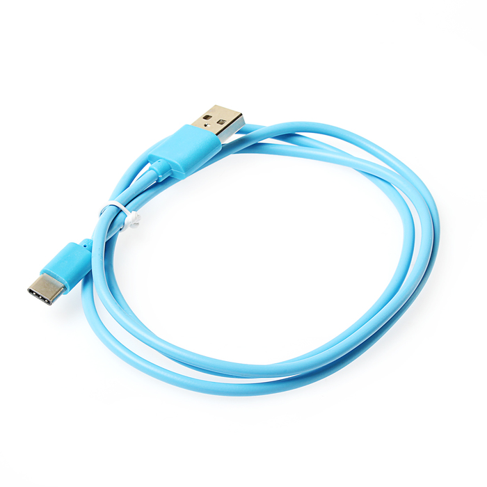 Провод для зарядки и передачи данных Luazon, Type C, в силиконовой оплётке, 1м, микс