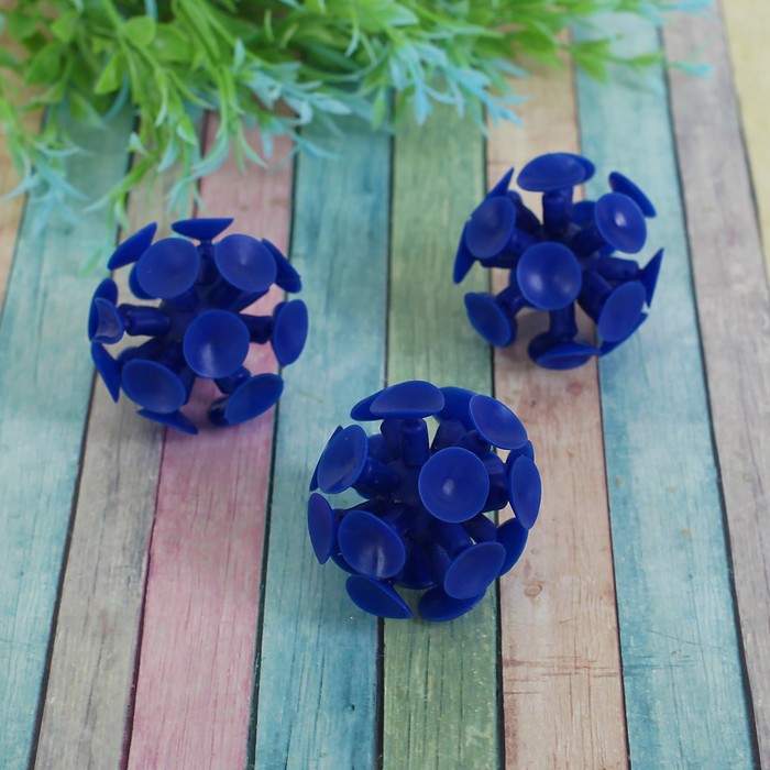 Мяч "Липучка", цвет синий