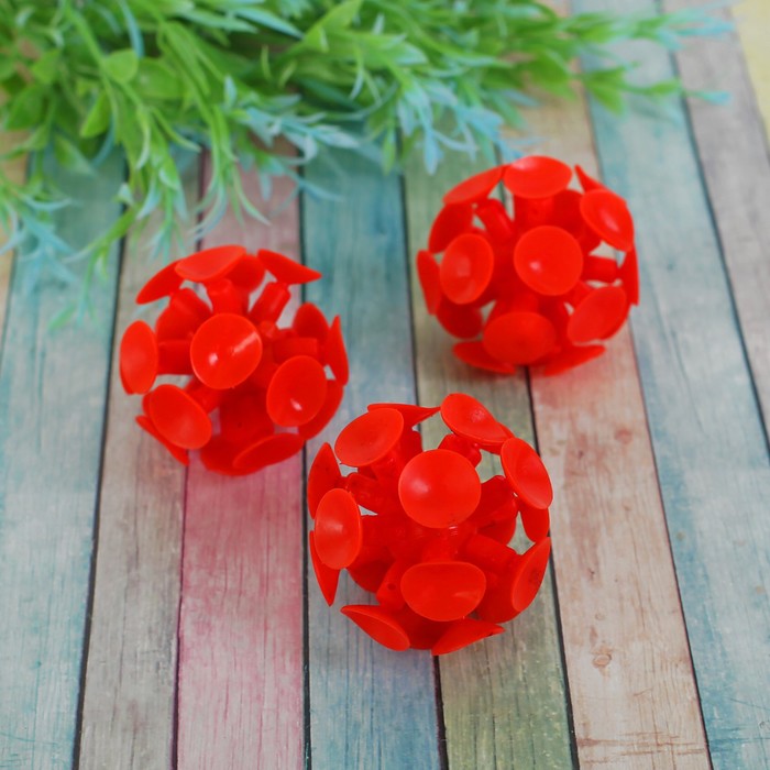 Мяч "Липучка", цвет красный