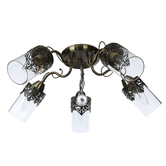 Люстра "Камилла" 5x60Вт E14 бронза