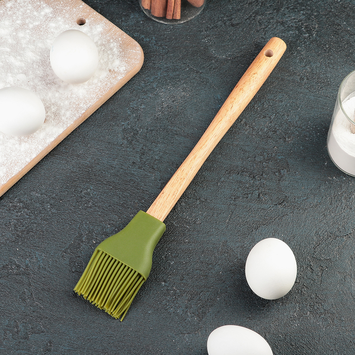 Кисть 30,5 см "Бамбук", цвет МИКС