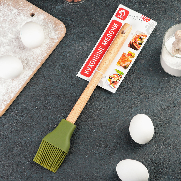 Кисть 30,5 см "Бамбук", цвет МИКС