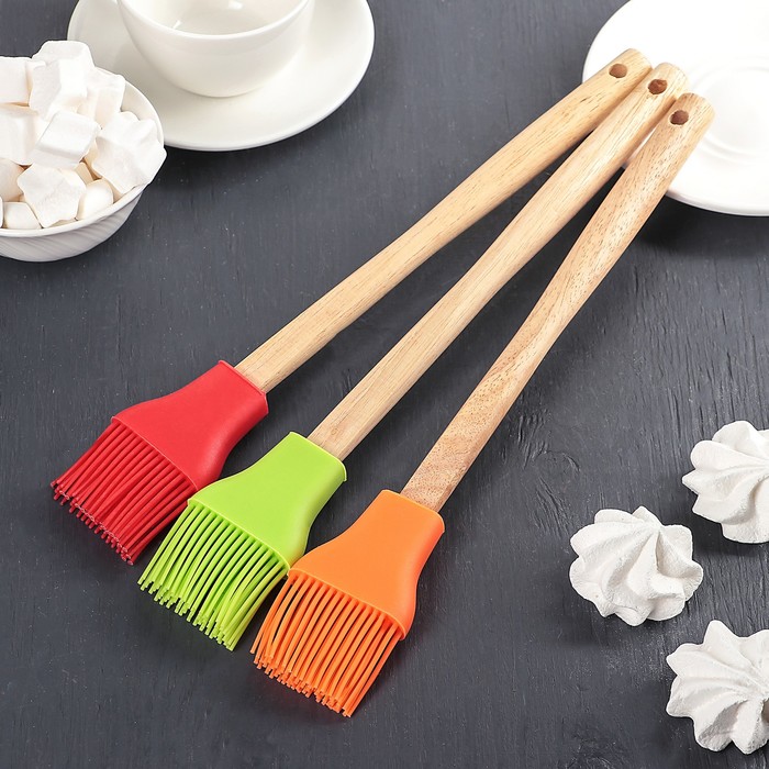 Кисть 30,5 см "Бамбук", цвет МИКС