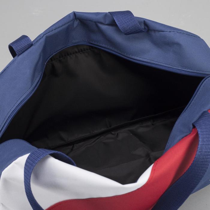 Сумка спортивная, отдел на молнии, наружный карман, цвет синий/красный/белый