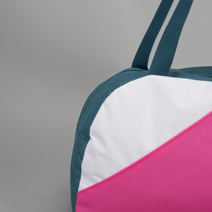Сумка спортивная, отдел на молнии, наружный карман, цвет морской/розовый/белый