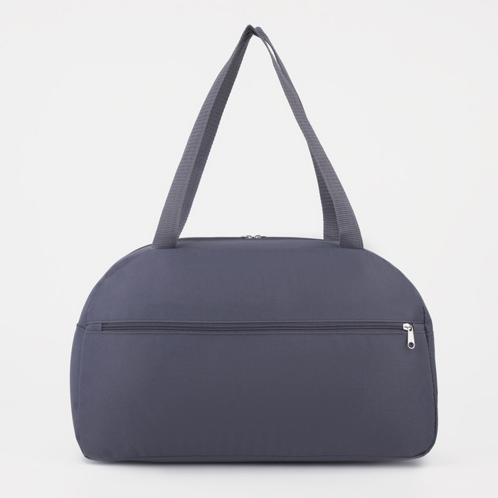 Сумка спортивная, отдел на молнии, наружный карман, цвет серый/салатовый/дымчатый