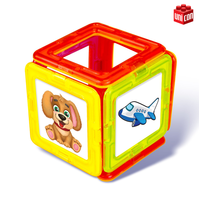 Магнитный конструктор Magical Magnet, 20 деталей, прозрачные