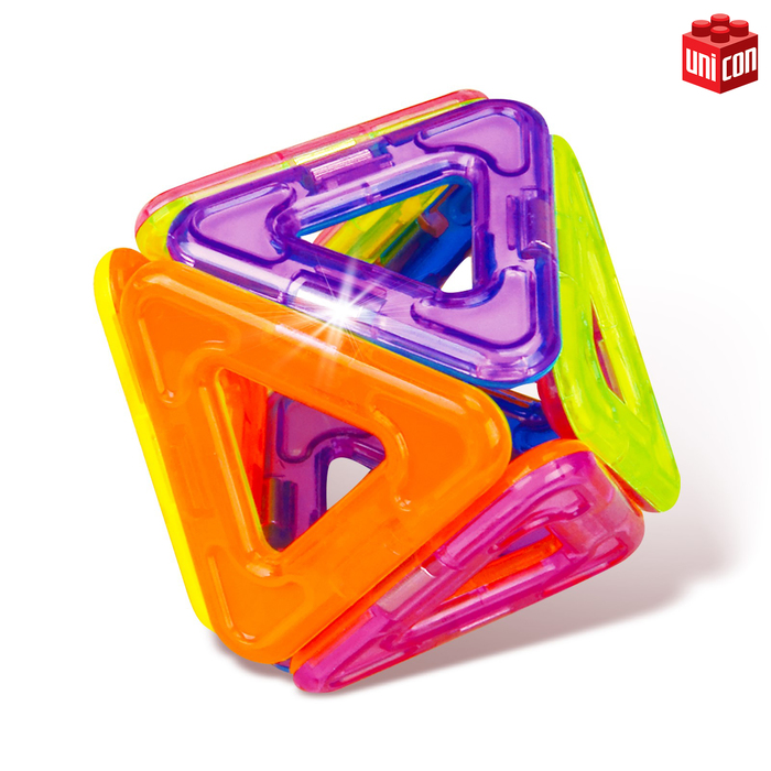 Магнитный конструктор Magical Magnet, 22 детали, прозрачные