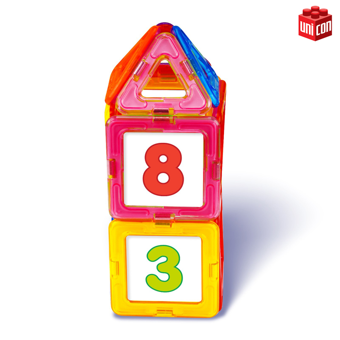 Магнитный конструктор Magical Magnet, 31 деталь, прозрачные