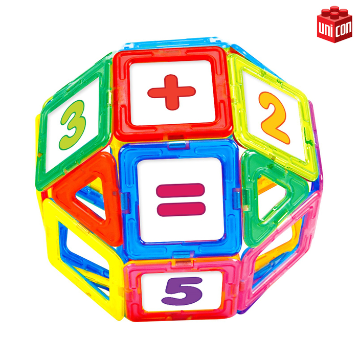 Магнитный конструктор Magical Magnet, 61 деталь, прозрачные