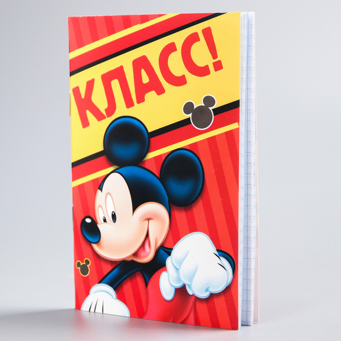 Блокнот А6, 32 листа на скрепке Disney "Микки Маус"
