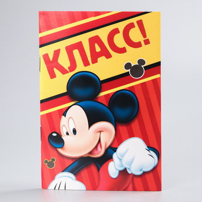 Блокнот А6, 32 листа на скрепке Disney "Микки Маус"