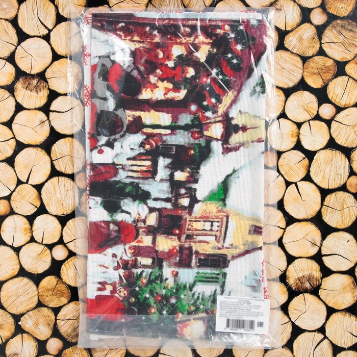 Комплект полотенец для кухни Spany 35x61 2шт, рогожка, хл.100%, Базар