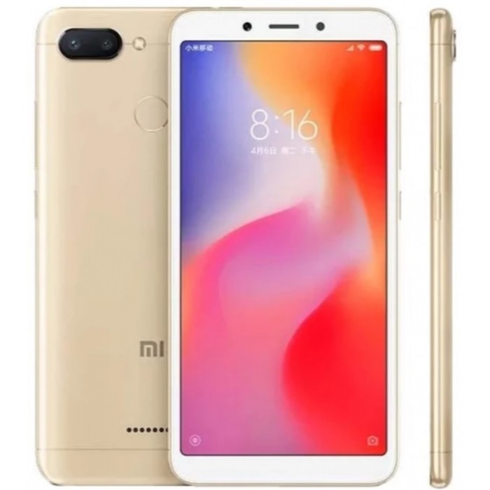 Смартфон XIAOMI Redmi 6 64Gb Gold 5,45", 1440*720, 64Gb,4GbRAM, 12+5Mp золотой