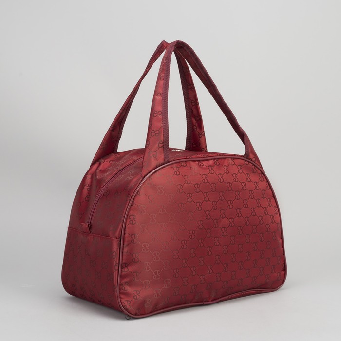 Сумка дорожная "Орнамент", 1 отдел, держатель для чемодана, цвет бордовый