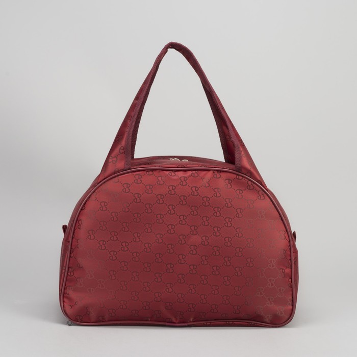 Сумка дорожная "Орнамент", 1 отдел, держатель для чемодана, цвет бордовый