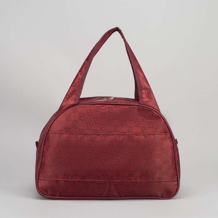 Сумка дорожная "Орнамент", 1 отдел, держатель для чемодана, цвет бордовый