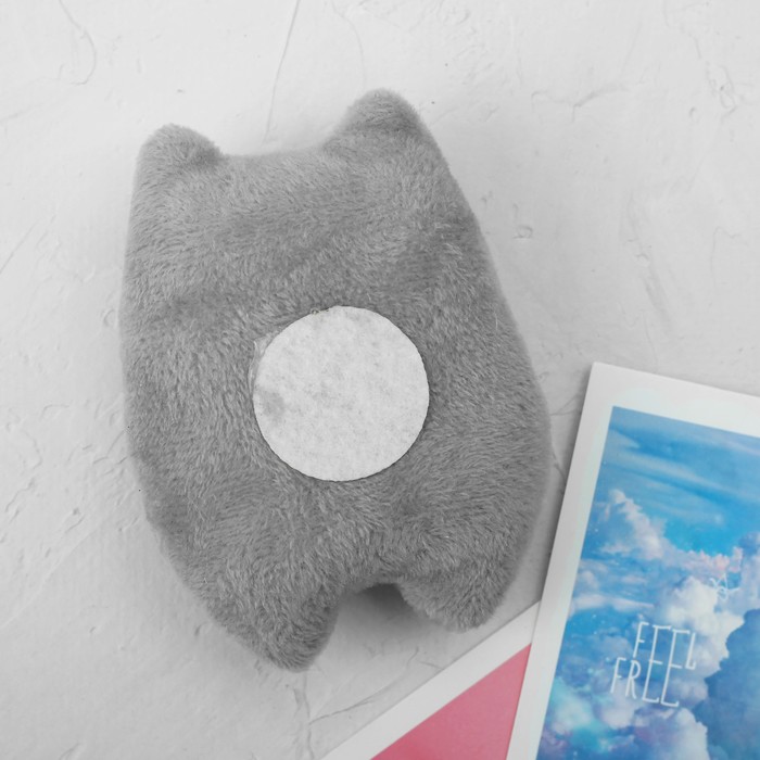 Мягкий магнит-талисман "Приношу удачу"котик