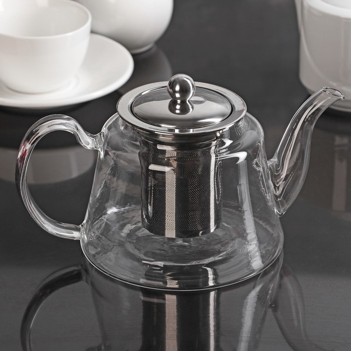 Чайник заварочный 900 мл "Луи", с металлическим ситом