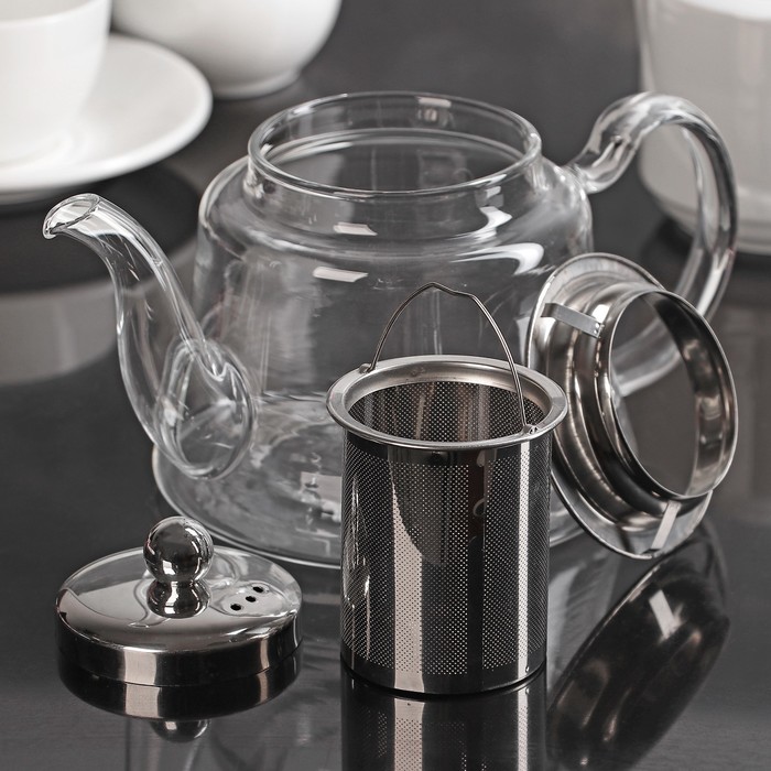 Чайник заварочный 900 мл "Луи", с металлическим ситом
