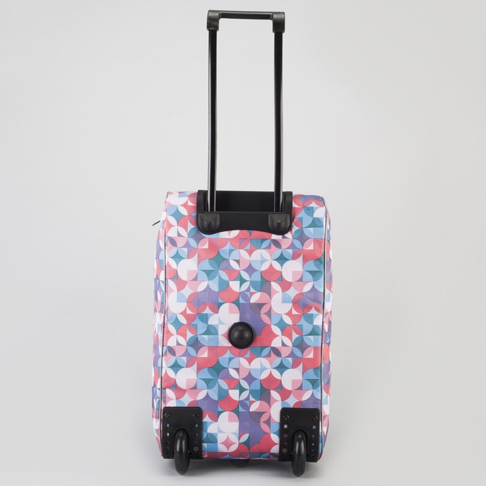 Сумка дорожная на колёсах «Круги», 1 отдел, 1 наружный карман