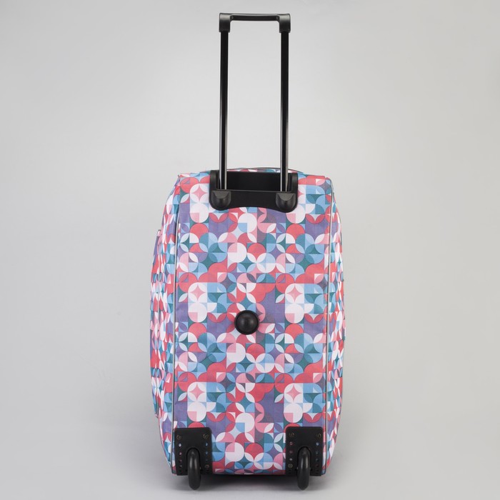 Сумка дорожная на колёсах «Круги», с расширением, 1 отдел, 1 наружный карман