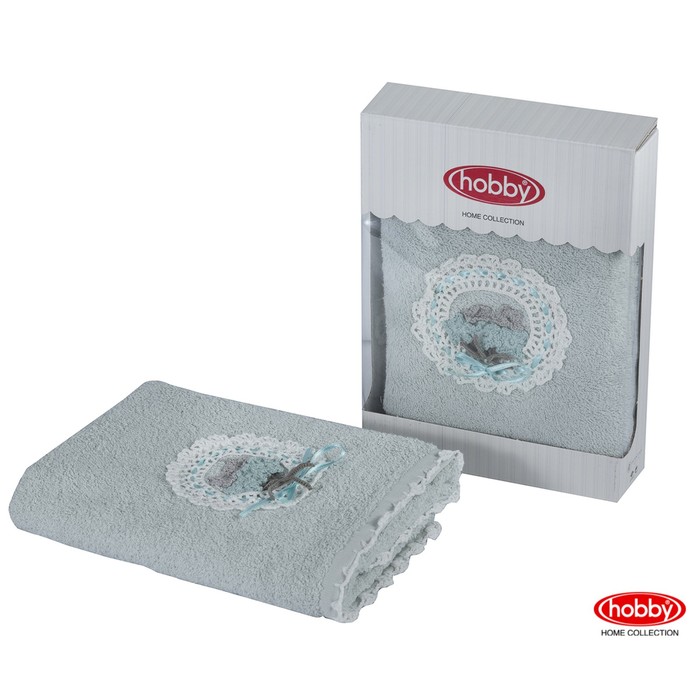 Полотенце махровое Romantic, размер 50х90 см, минт, 480 г/м2