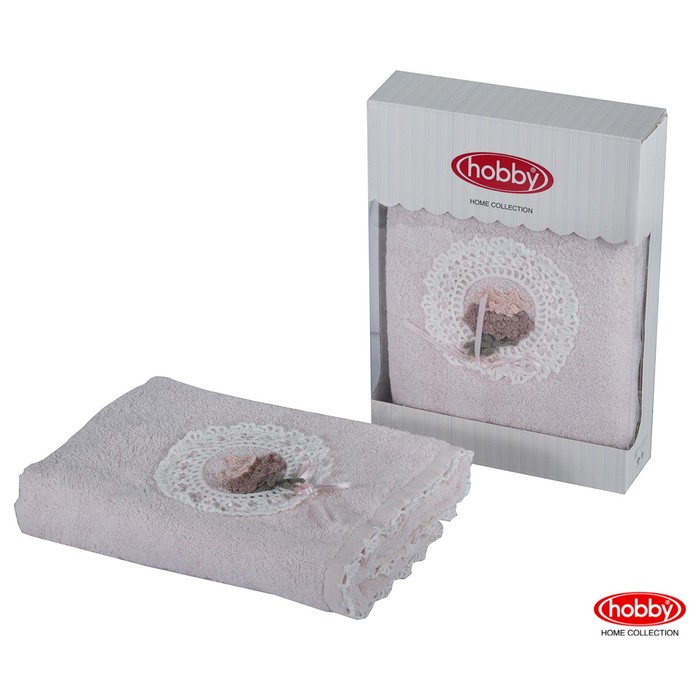 Полотенце махровое Romantic, размер 50х90 см, персиковый, 480 г/м2