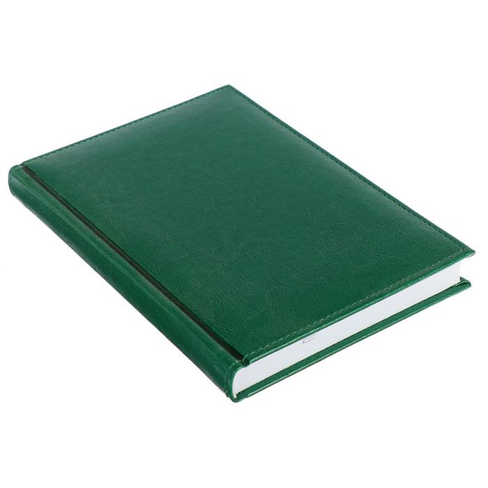 Ежедневник датированный 2019 г А5, 336 страниц, Небраска, зелёный