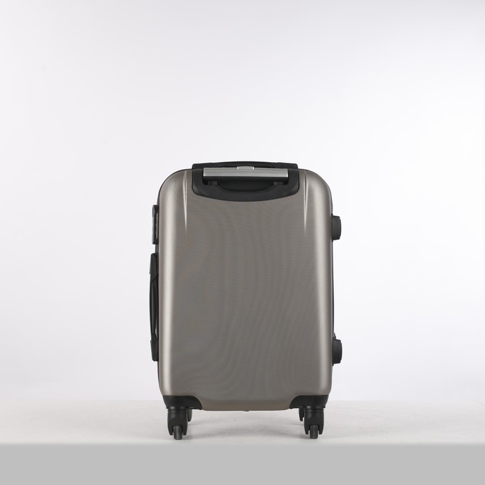 Чемодан малый "Урбан", 20", отдел на молнии, кодовый замок, 4 колеса, цвет бежевый