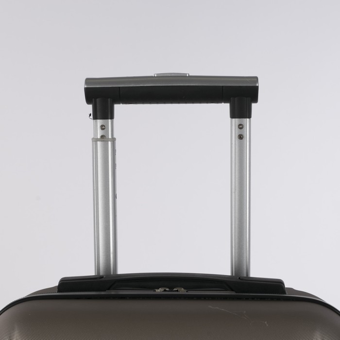 Чемодан малый "Урбан", 20", отдел на молнии, кодовый замок, 4 колеса, цвет бежевый