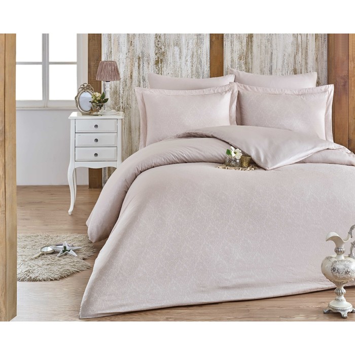 КПБ Damask 2 сп., 240х260 см, 200х220 см, 50х70 см, 70х70 см по 2 шт., светло-бежевый