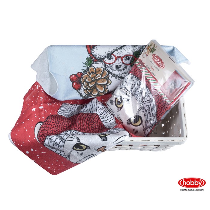 Набор полотенец "Подарок", размер 40х60 см-2 шт., V5