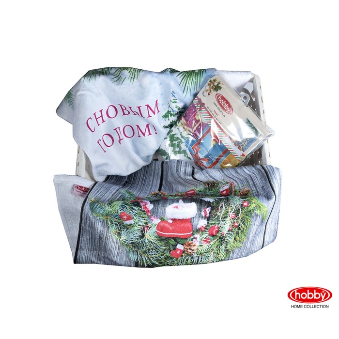 Набор полотенец "Подарок", размер 40х60 см-2 шт., V8