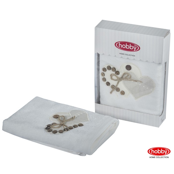 Полотенце махровое Felisia-tina, размер 50х90 см, белый, 480 г/м2