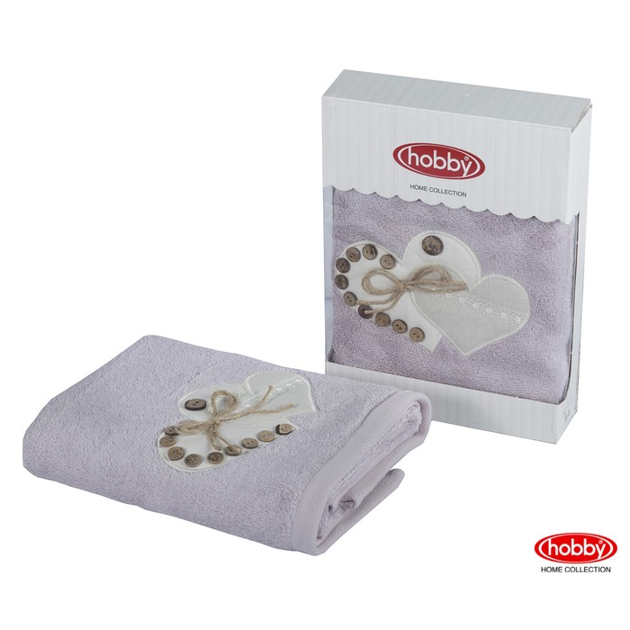 Полотенце махровое Felisia-tina, размер 50х90 см, светло-лиловый, 480 г/м2