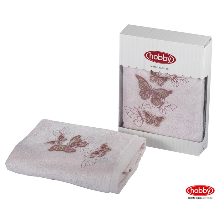 Полотенце махровое Gulnihal-bahar, размер 50х90 см, розовый, 480 г/м2