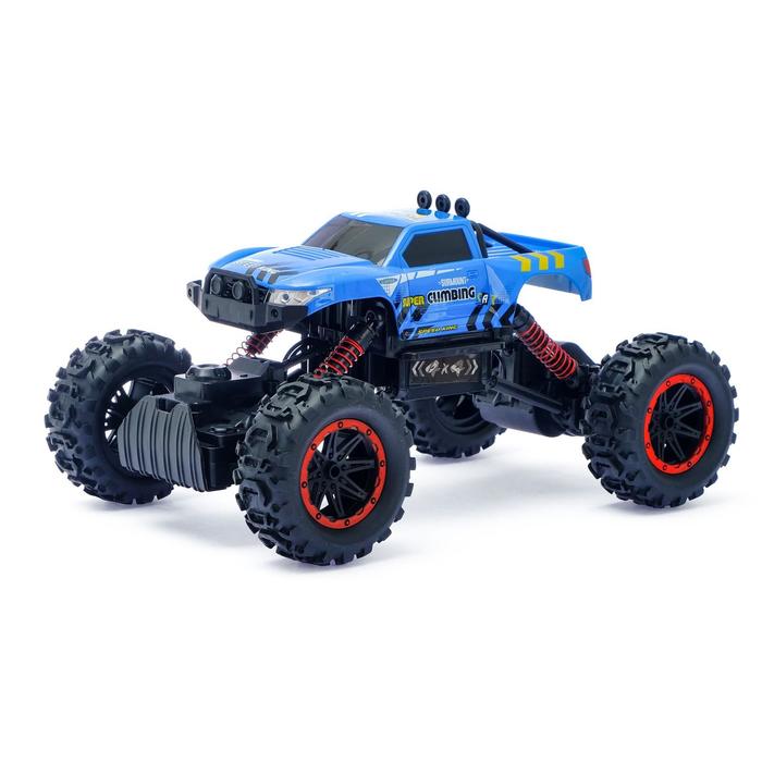 Джип радиоуправляемый "Гусеничный вездеход", полный привод 4WD, работает от аккумулятора, МИКС