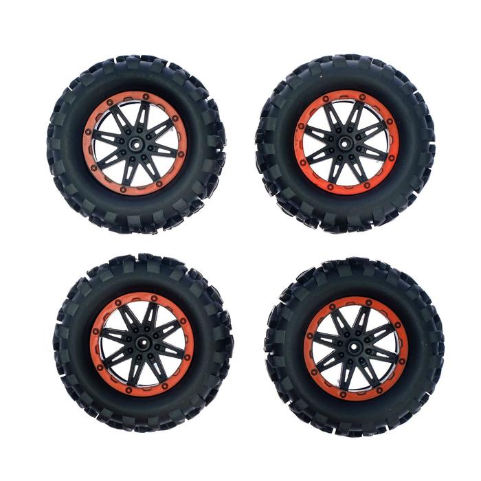 Джип радиоуправляемый "Гусеничный вездеход", полный привод 4WD, работает от аккумулятора, МИКС