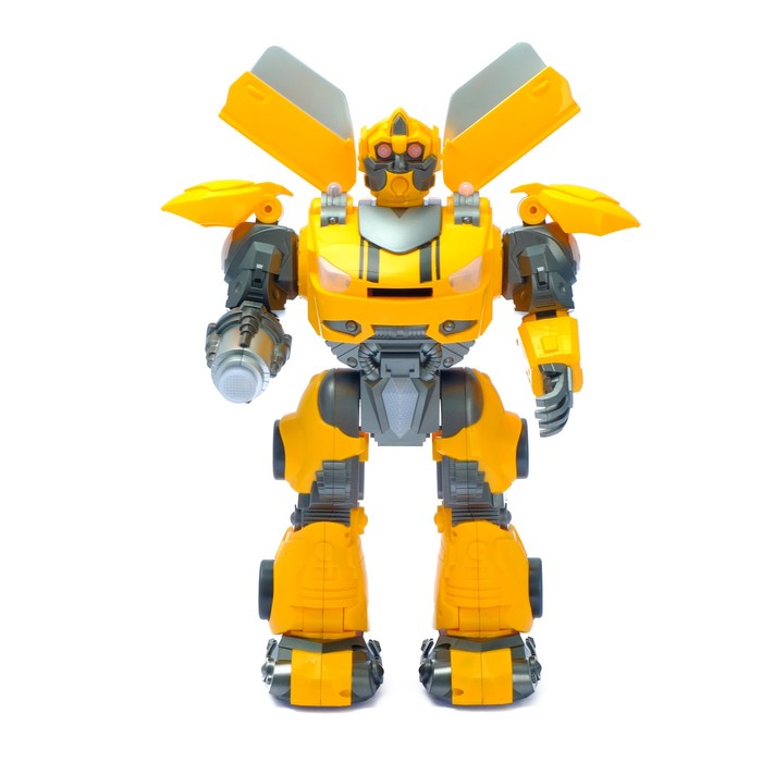 Робот интерактивный, радиоуправляемый: ходит, световые и звуковые эффекты, стреляет, русская озвучка