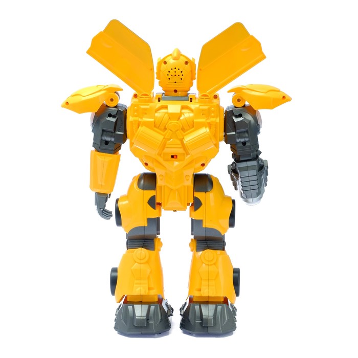 Робот интерактивный, радиоуправляемый: ходит, световые и звуковые эффекты, стреляет, русская озвучка