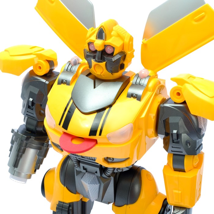 Робот интерактивный, радиоуправляемый: ходит, световые и звуковые эффекты, стреляет, русская озвучка