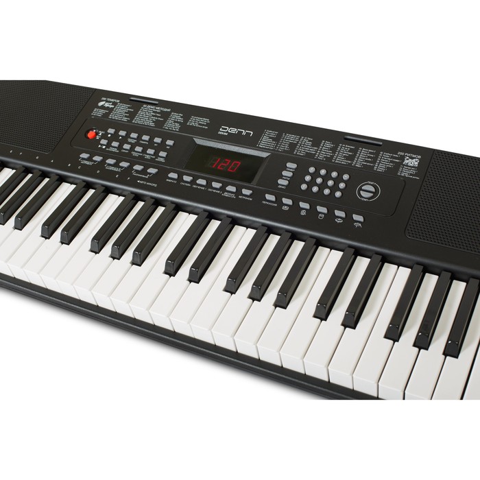 Синтезатор DENN DEK494, 200 тембров, полифония 8 тонов, 49 клавиш